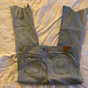 American Eagle Artist Jeans Light Wash 16 Long